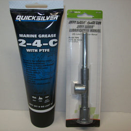 Outboard Jet Grease Pump and Tube of 2-4-C Grease